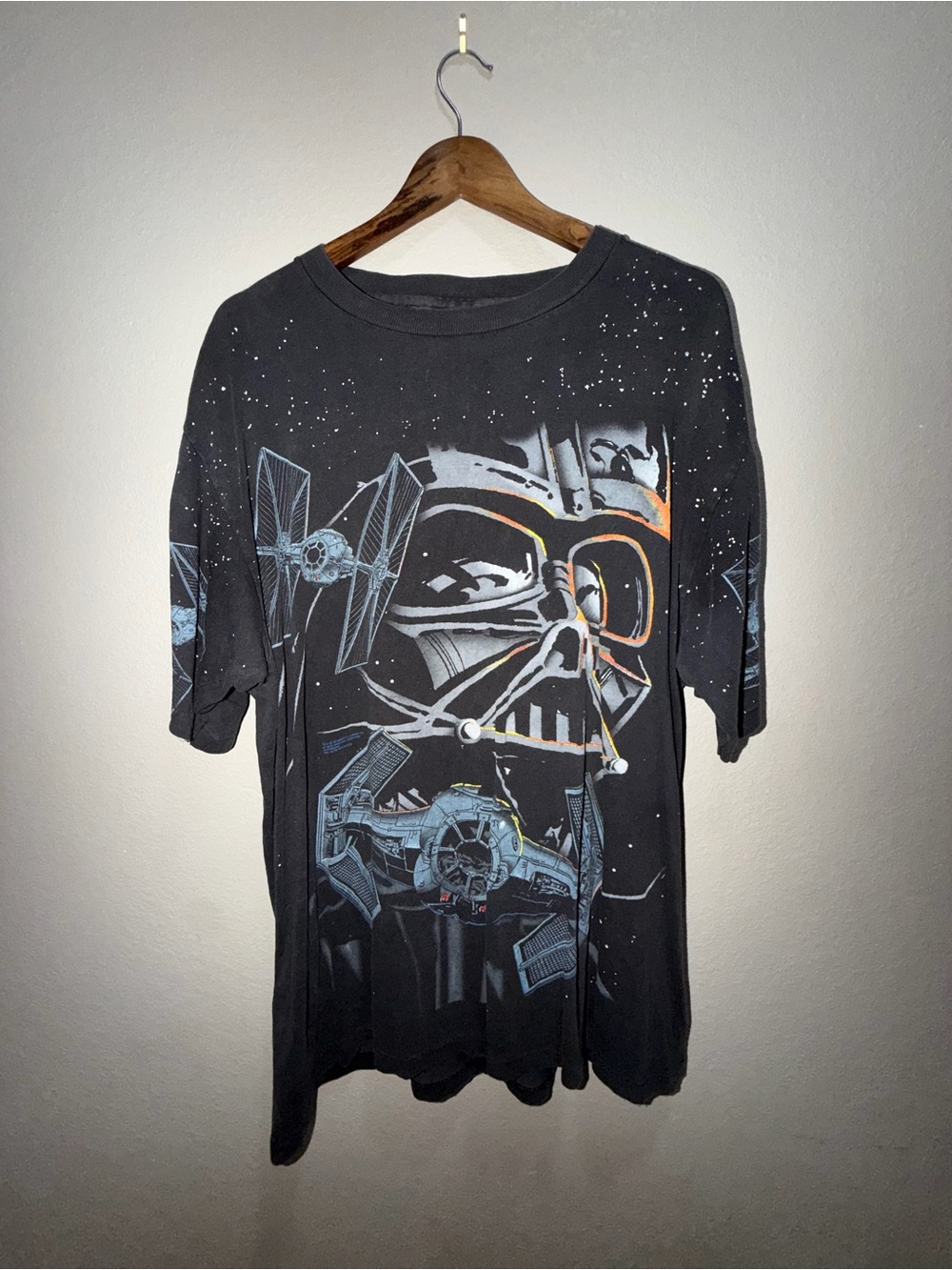 1980s Star Wars Darth Vader Full Body Print Tee